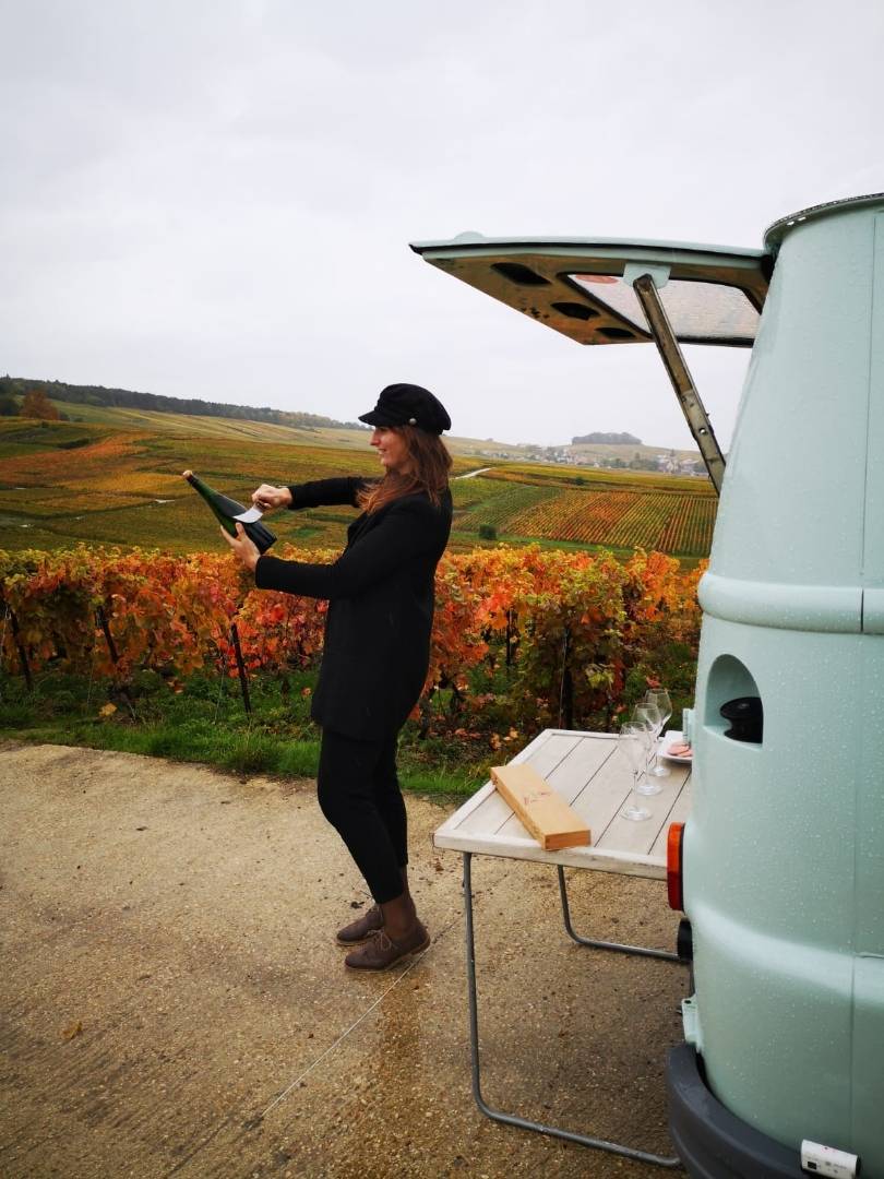 Sabering a Bottle of Champagne