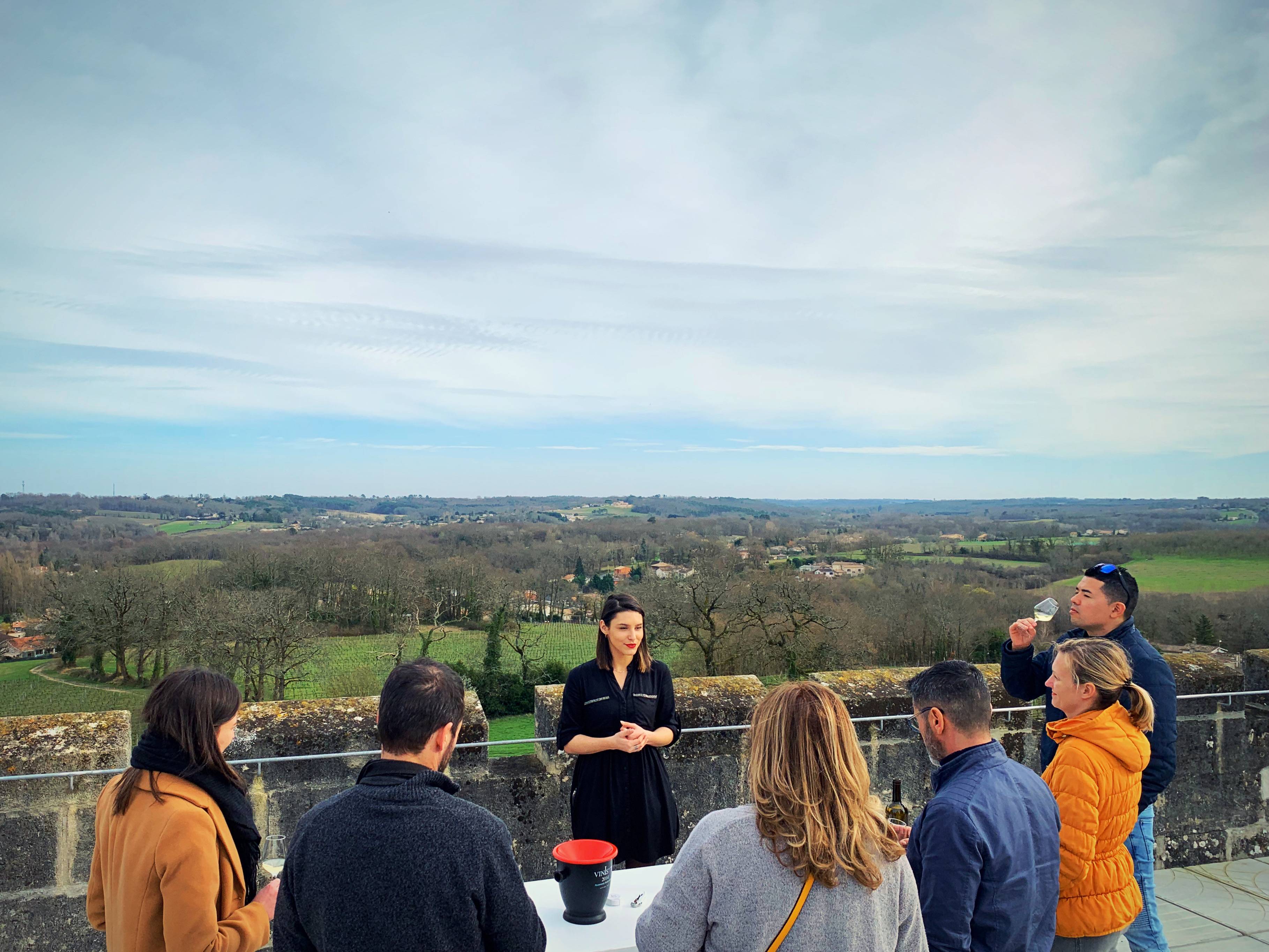  - Visit and tasting on a 14th century castle rooftop