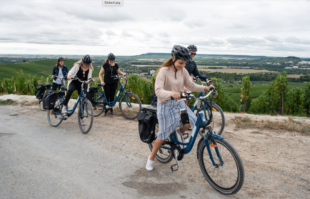  - E-Bike Champagne day tour & lunch from Reims